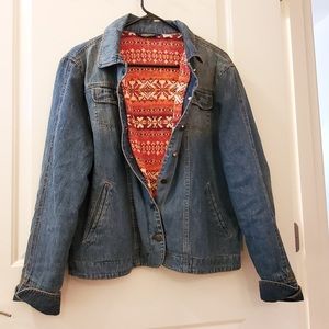 SHAVER LAKE Sweater-lined Jean Jacket